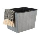 3 of 4:Grand sac fourre-tout à œillets à chevrons Simplify, gris 