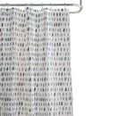 1 of 3:Cortina de ducha de PEVA con diseño de patrón de motas de Bath Bliss en azul 