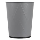 2 of 4:Home Basics Contenedor de basura con parte superior abierta, color gris diamante, 8 litros, (9,5