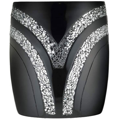 8 of 10:Sinatra Complete Bath Ensemble Decor Set, negro, todo se vende por separado 