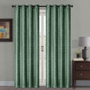 6 of 13:Ayla Crushed Jacquard Grommet Window Panel, 54x84 Inches 
