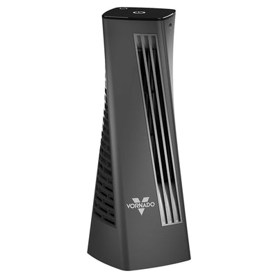 1 of 5:Vornado Helix 2 Speed Oscillating Personal Tower Fan, Black, 11.7x4 Inches 