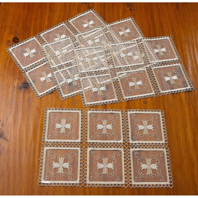 19 of 21:Blossom Embroidered Vintage Lace Design Table Runner 