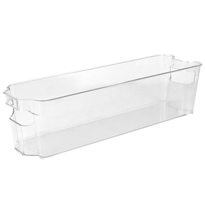 2 of 5:Poubelle de réfrigérateur multi-usages en plastique Home Basics, transparente 