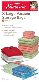 1 of 3:Sunbeam Bolsa de almacenamiento al vacío de plástico extragrande, (paquete de 2) 