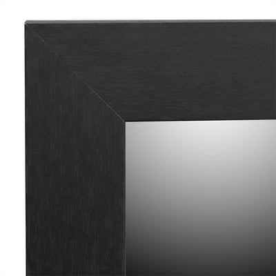 2 of 4:Home Basics Espejo de pared de MDF pintado enmarcado, 18.0 x 24.0 in, color negro 