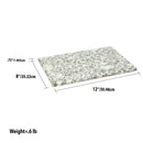 4 of 4:Planche à découper en granit Home Basics 8 x 12, blanche 
