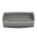 3 of 7:Home Basics Jabonera de plástico, gris 
