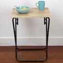4 of 5:Home Basics Multi-Purpose Foldable Table, Rustic 