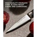 4 of 6:Chicago Cutlery Insignia Triple Rivet Poly 18 Piece Kitchen Knife Block Set 