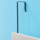 3 of 3:Home Basics Framed MDF Over the Door Mirror, Grey 