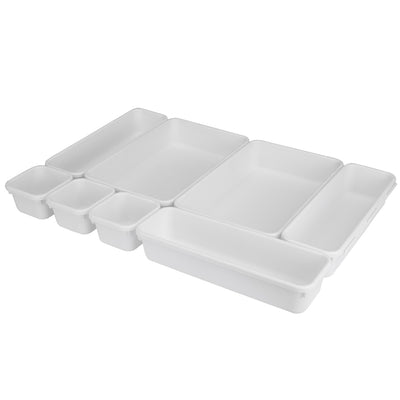 2 of 6:Home Basics 8 Piece Multi Drawer Organizer Set 