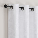 4 of 11:Silas Damask Metallic Grommet Room Darkening Window Panel, 52x84 Inches 