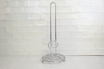 4 of 6:Home Basics Scroll Collection - Toallero de papel independiente, cromado 