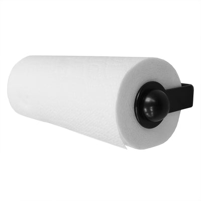 1 of 4:Home Basics Wall Mounted Plastic Paper Towel Holder, Black 