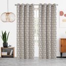 3 of 7:Panel de ventana con ojales de jacquard con eslabones de cadena Sharen, 55 x 84 pulgadas 