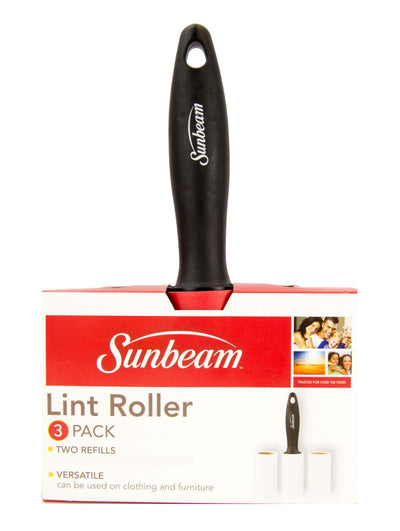 1 of 2:Rouleau anti-peluches Sunbeam (lot de 3), noir 