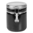 1 of 4:Boîte Home Basics de 950 ml avec couvercle en acier inoxydable, noire 