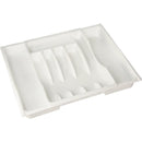 1 of 5:Rubbermaid Adjustable Plastic Cutlery Tray, White, 11.5-19 Inches 