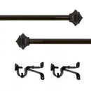 8 of 12:Buono II Jordan Adjustable Window Curtain Rod, Bronze 