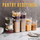 33 of 36:PREMIUS Plastic Food Storage Container, Rectangle, Clear-Natural 