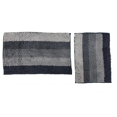 1 of 6:Premius Lina - Juego de alfombrillas de baño de chenilla con lazo de 2 piezas, 20 x 32, 17 x 24 pulgadas 