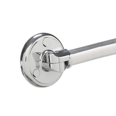 4 of 4:Bath Bliss Barra de ducha ajustable curvada para montaje en pared en aluminio 