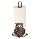 2 of 4:Porte-essuie-tout en forme de hibou Home Basics, bronze, 13,5 x 6 pouces 