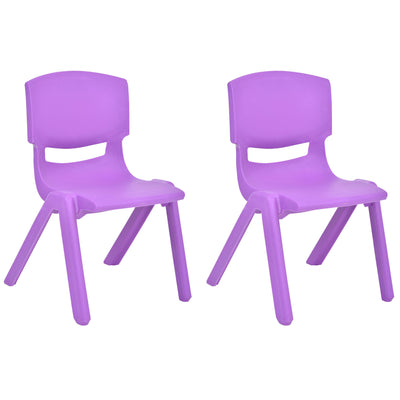 1 of 7:JOON sillas de aprendizaje apilables de plástico para niños, morado, 20.5 x 12.75 x 11 pulgadas, paquete de 2 (paquete de 2) 