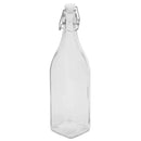 1 of 3:Home Basics Glass Beverage Bottle Flip Top Lid, 1 Liter, Clear 