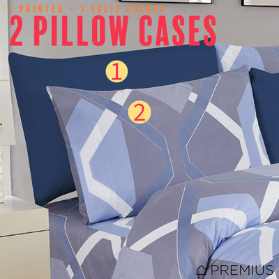 12 of 12:PREMIUS Premium Lyinks 4 & 6 Piece Microfiber Printed Wrinkle-Free Sheet Set 