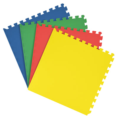 1 of 39:Interlocking Foam 24x24 Anti Fatigue Floor Tiles, 4 Tiles Per Pack, 16 Sq. Ft. 