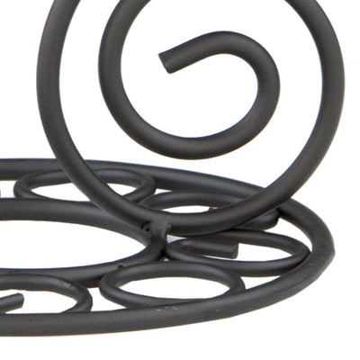 3 of 5:Bananier en acier de la collection Scroll de Home Basics, noir 