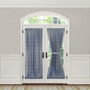 3 of 7:Buffalo Check Gingham French Door Panel With Tieback 