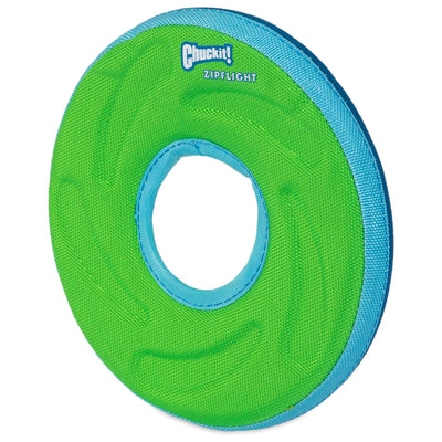 5 of 5:Chuckit Zipflight Flying Disc Dog Toy, Medium 8.5 Inches, Green-Blue or Orange-Blue 