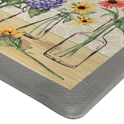 2 of 6:Tapis de cuisine décoratif anti-fatigue Boho Garden Bloom, 18 x 30 pouces 