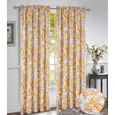 9 of 10:Brandy Jacquard Floral Rod Pocket Window Panel and Valance Treatment, All Sold Separately 