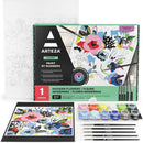 1 of 6:ARTEZA Pintura clásica por números Lienzo con pinturas acrílicas, Floral moderno 