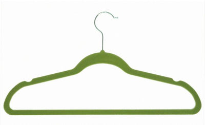 1 of 1:Velvet Anti-Slip Hangers - Green 