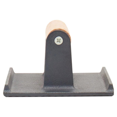 3 of 3:Home Basics Cast Iron Grill Press with Wood Handle, Bacon Press, Black 