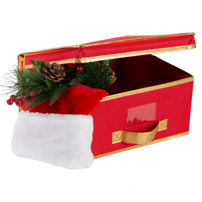3 of 4:Boîte de rangement Simplify Holiday en rouge 
