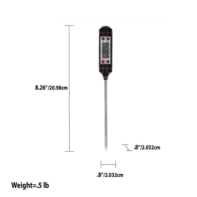 5 of 5:Home Basics Digital Cooking Thermometer, Black 