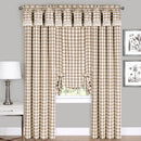 3 of 4:Panel de cortina para ventana con cuadros Buffalo - 42x84 - Gris pardo 