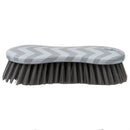 2 of 4:Home Basics Chevron Multi-Purpose Plastic Scrub Brush, Grey 