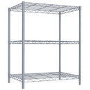 4 of 8:Home Basics 3 Tier Steel Wire Shelf, Grey 