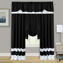 2 of 4:Rideau de fenêtre Darcy à nouer - 58 x 63 - Noir 
