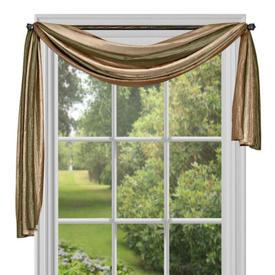 6 of 10:Ombre Window Curtain Scarf, 50x144 Inches 