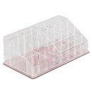 2 of 5:Home Basics Large 16 Compartment Cosmetic Organizer with Rose Bottom 