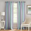 1 of 3:Spectrum Rod Pocket Window Curtain Panel - 50x63 - Lilac/Turquoise 