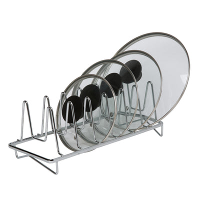 1 of 1:Kitchen Details Geode Lid Organizer in Chrome 